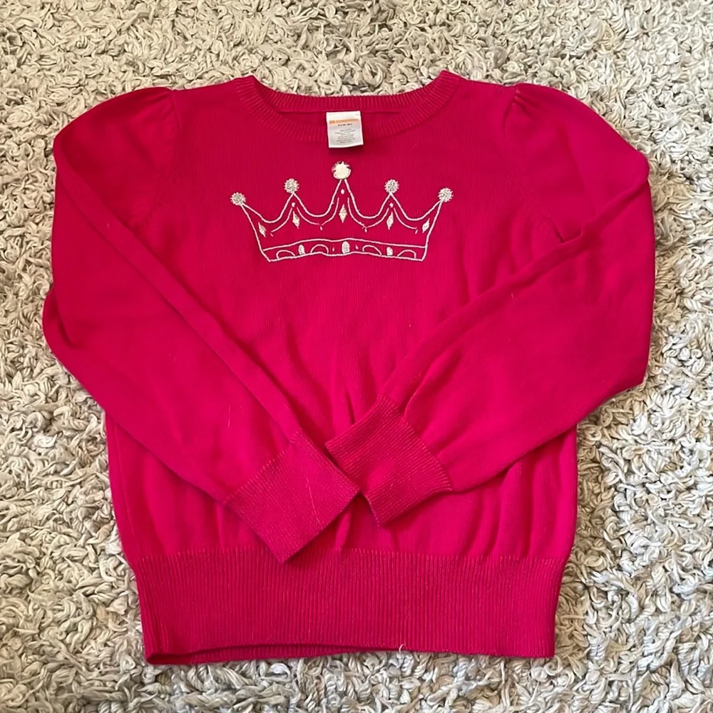 2016 Gymboree Outlet Crown Sweater, Size S(5-6)
